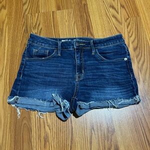 Mossimo Supply Co Blue Jean Shorts Distressed Cut-Offs